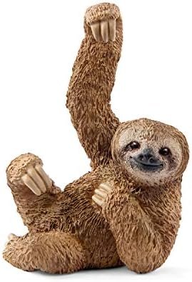 Schleich Wild Life Realistic Sloth Figurine - Detailed Wild Animal Sloth Toy Figure, Durable for Education and Fun Play, Perfect for Boys and Girls, Gift for Kids Ages 3+