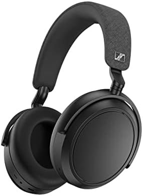 Sennheiser Consumer Audio Momentum 4 Wireless Headphones - Bluetooth Headset for Crystal-Clear Calls with Adaptive Noise Cancellation, 60h Battery Life, Lightweight Folding Design - Black )