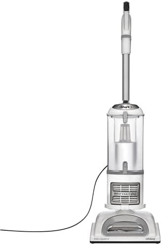 Shark NV356E Navigator Lift-Away Professional Upright Vacuum with Swivel Steering, HEPA Filter, XL Dust Cup, Pet Power, Dusting Brush, and Crevice Tool, Perfect for Pet Hair, White/Silver