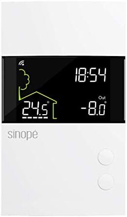 Sinopé Smart Low Voltage Thermostat TH1400WF (Compatible with Amazon Alexa) 24 V – Wi-Fi