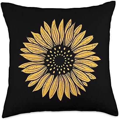 Smarty Pants Designs Sunflower, Flower Graphic Inspirational Summer Throw Pillow, 18x18, Multicolor