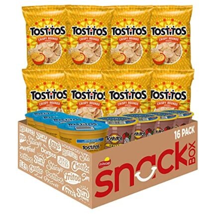 Tostitos, Chip & Salsa Pack, Tostitos Crispy Rounds & Medium Salsa, (Pack of 16)