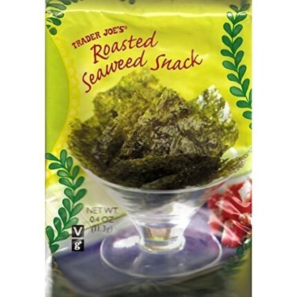 Trader Joe's Roasted Seaweed Snack, Net Wt. 0.4 oz(11.3g)per pack (Pack of 6)