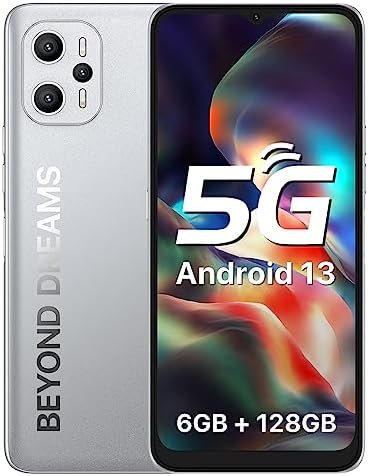 UMIDIGI F3 Pro 5G Unlocked Cell Phones, Android 13 Unlocked Phones, 12(6+6)GB+128GB, 48MP Main Camera, 6.6” FHD+ Display Screen, Octa-Core Processor, 6000mAh Battery, Dual 5G Unlocked Smartphone, NFC