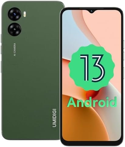 UMIDIGI Unlocked Smartphones G3 Android 13 Unlocked Cell Phone Dual Sim 4G LTE Mobile Phone 4G+64GB Expandable 1TBG 6.52" HD+ Night Mode 5150mAh GSM Unlocked Phone