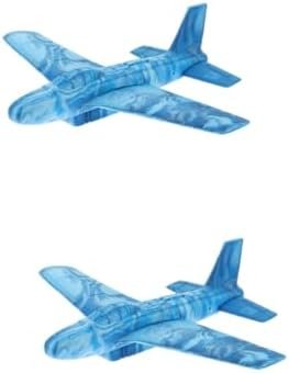 VICASKY 2pcs Cyclotron Aircraft Flying Aeroplane Toy Outside Kids Toys Mini Airplane Model Flying Disc Toy Throwing Plane Foam Throwing Foam Plane Toys for Kids Outdoor Child Eva