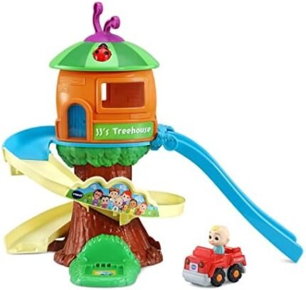 VTech CoCoMelon Go! Go! Smart Wheels Treehouse Track Set