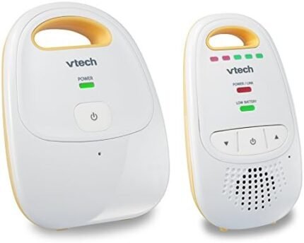 VTech Upgraded Audio Baby Monitor with Rechargeable Battery, Long Range, and Crystal-Clear Sound