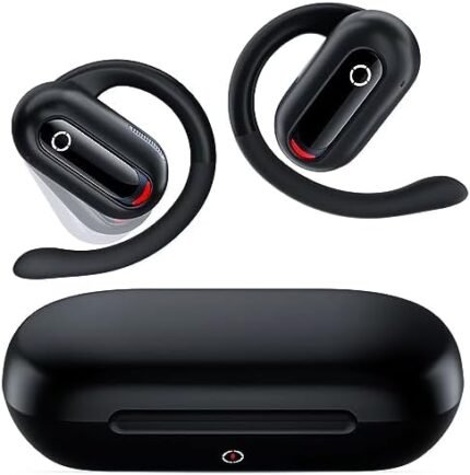 Wireless Earbuds Bluetooth 5.3 Headphones for iPhone 15 Pro Max 14 Pro Samsung S24 Ultra S23 FE Open Ear Headphones Rotatable Headset with Earhook HD Mic Waterproof Sport Earphone for Google OnePlus