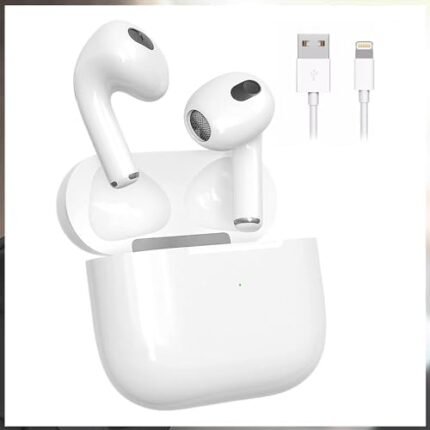 Wireless Earbuds,Wireless Charging Case IPX8 Bluetooth 5.3 with Headphones Touch Control Waterproof Stereo Earphones,Pop-ups Auto Pairing Hi-Fi Stereo Sound Headset for iPhone/Samsung/iOS/Android