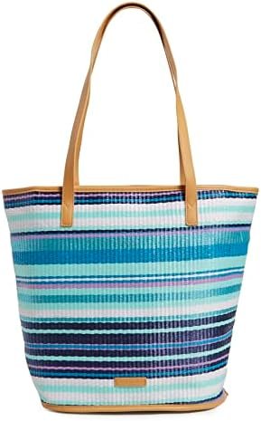 Women's Straw Bucket Tote Bag