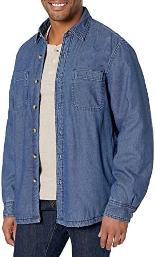 Wrangler Authentics Men's Long Sleeve Heavyweight Fleece Shirt