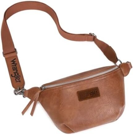 Wrangler Vintage Sling Bag for Women Men Chest Bum Bag Ladies Waist Packs Crossbody Purse