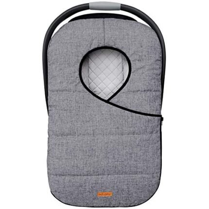 liuliuby Winter Baby Car Seat Cover - Cold Weather Insulated Carseat Bunting Bag/Blanket Accessories for Newborn & Infant - Keeps Babies Warm and Cozy - Carrier Canopy for Boys & Girls (Heather Gray)