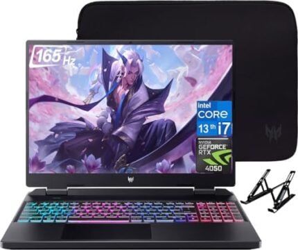 acer 2024 Newest Predator Helios Neo Gaming Laptop, 16" 165Hz Display, Intel Core i7-13700HX, NVIDIA GeForce RTX 4050, 32GB DDR5 RAM, 2TB SSD, Backlit Keyboard, Windows 11 Home, with Laptop Stand