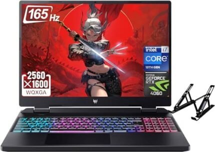 2024 Newest Acer Predator Helios Gaming Laptop, 16" 165Hz WQXGA Display, Intel Core i7-13700HX(16-core), GeForce RTX 4060, 32GB DDR5, 2TB SSD, Wi-Fi 6, Backlit Keyboard, Win 11 Home, with Laptop Stand