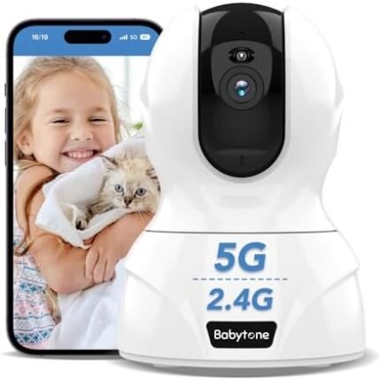 2.4/5GHz Indoor Camera,4MP Wireless Cameras for Home Security,WiFi Pet Camera,Nanny Camera With Sound 2 Way Audio,Motion Tracking Alarm,Baby Monitor/Dog Cat Puppy Cam with Free 6 Months Cloud/SD