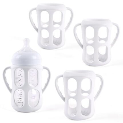 3 Pack Baby Bottle Handles for Philips Avent Natural Baby Bottles, Baby Bottle Holder with Easy Grip Handles