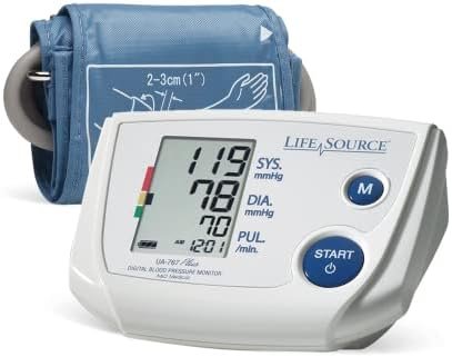 A&D Medical Premium Small Cuff Upper Arm Blood Pressure Machine (6.3-9.4"/ 16-24 cm Range) Home BP Monitor, One-Click Operation, Irregular Heartbeat Detection, Easy to Read LCD Display BP Machine