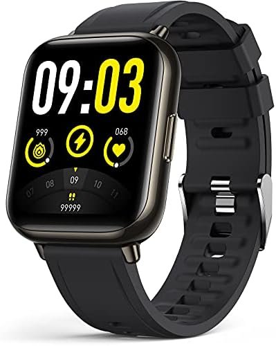 AGPTEK Smart Watch, 1.69"(43mm) Smartwatch for Android and iOS Phones IP68 Waterproof Fitness Tracker Watch Heart Rate Monitor Pedometer Sleep Monitor for Men Women