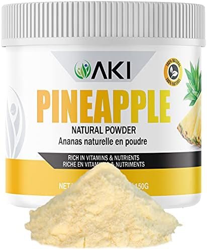 AKI Pineapple Pure Dried Powdered Rich in Vitamin C Ideal As Booster Supplement for Protein Smoothies Tea Cooking Seasoning Juice Drinks Ice Cream Popsicles