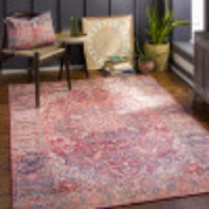 Artistic Weavers Eduardo Vintage Medallion Area Rug, 7'6" x 9'6", Bright Red