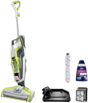 BISSELL CrossWave Floor and Area Rug Cleaner, Wet-Dry Vacuum with Bonus Brush-Roll and Extra Filter, 1785A , Green