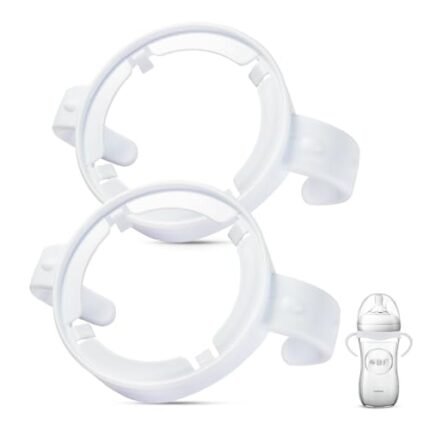 Baby Bottle Handles for Philips Avent Natural Baby Bottles, Compatible Avent Bottle Holder, 2 Count