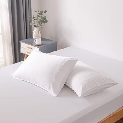 Bella Coterie | Luxury King Pillowcase Set | Organically Grown Viscose Made from Bamboo | Ultra Soft | Cooling | 2 Pcs [White]