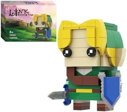 Breath of The Wild Link Building Sets for Adults Kids, Link Minifigure Ocarina of Time Building Kit,Game Series Building Blocks Model Toys,Compatible with Lego(155PCS)