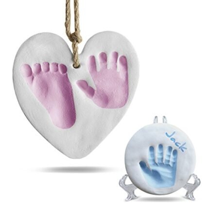 Bubzi Co Baby Handprint and Footprint Kit Ornament Makers for Baby Girl Gifts & Baby Boy Gifts, Unique, Memory Art Personalized Baby Gifts for Baby Registry, Keepsake Box Nursery Decor