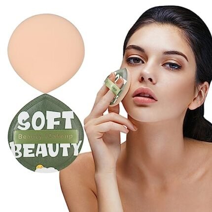 CORNERIA Large Makeup Sponge 2PCS - Super Soft Powder Puffs Quickly apply makeup in 3s, Wet Dry Makeup Tool Makeup Beauty Blender for Liquid Foundation, Loose Powder