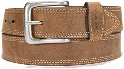 Carhartt Men's Casual Leather Triple Stitch Belts