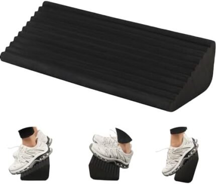 Cathyeen Squat Wedge and Slant Board for Calf Stretching Foam Calf Stretcher Unique Rocking Motion Physical Therapy Wedge for Achilles Tendonitis Relief Ankle Strengthener Improving Balance