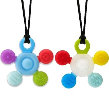 Chewy Necklaces for Sensory Kids, Seeway Silicone Chew Toys for Kids with ADHD Autism, Anxiety, Oral Motor, Reduce Adults Children Chewing Fidgeting