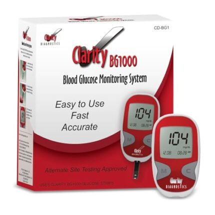 Clarity Diagnostics CLA CD-BG1 BG1000 Blood Glucose Meter Kit Only