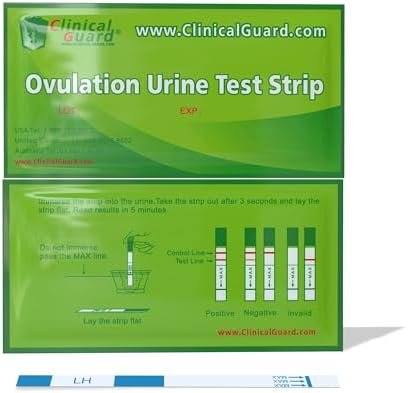 Clinical Guard Ovulation Test Strips Pack of 10 - Accurate Measurement Within 5 min - Ovulation Tests Cost-Effective Fertility Test for Women