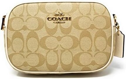 Coach Women's Mini Jamie Camera Bag (Signature Canvas - Light Khaki - Chalk)