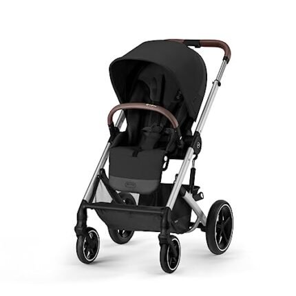 Cybex Balios S Lux 2 Stroller - Silver Frame and Moon Black Seat