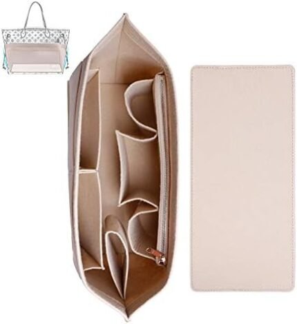 Doxo Purse Organizer Insert for Handbags&Tote Felt Bag Compatible with Speedy and Neverfull ONTHEGO,3 Sizes/6 Color