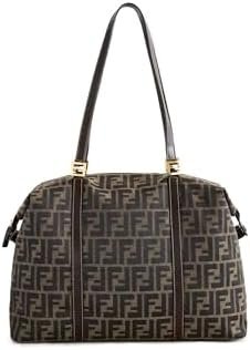 Fendi Women's Pre-Loved Fendi Brown Zucca Duffle Tote, Brown, One Size