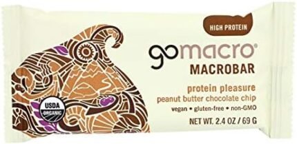 Gomacro Organic Macrobar - Peanut Butter Chocolate Chip -2.5 Oz (Pack of 12)