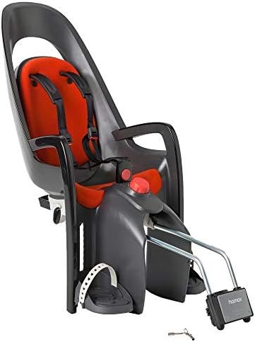 Hamax Caress Rear Child Bike Seat - Frame Mount, Ultra-Shock Absorbing, Adjustable to Fit Kids (Baby Through Toddler) 9 mo - 48.5 lb.