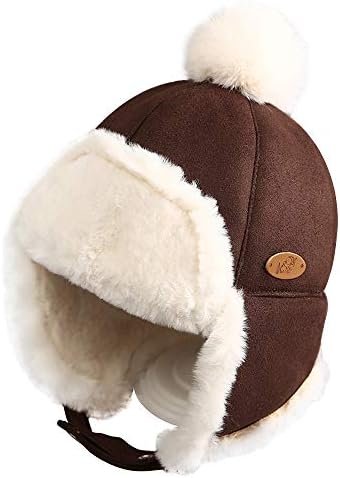 IIG Baby Boy Ushanka Earflap Winter Trooper Cap Unisex Kids Trapper Hat