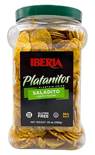 Iberia Saladito Lightly Salted Plantain Chips , 20 Oz.