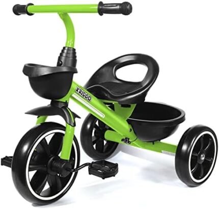 KRIDDO Tricycles Age 24 Month to 4 Years, Toddler Kids Trike for 2.5 to 5 Year Old, Gift for 2-4 Year Olds , Green