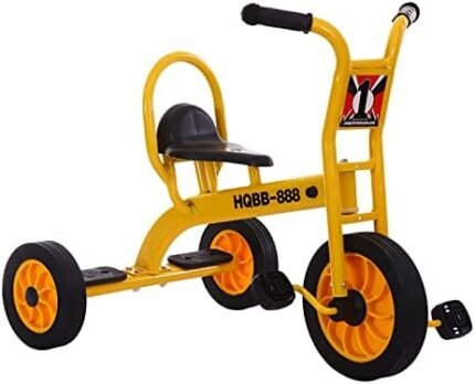 Kids Tricycle for Rider Ages 2+,Preschool Daycare Kids Trike Bike,Metal Kids Trike with Non-Slip Grip, Pedals and Inflation-Free Rubber Wheels,Kids Outdoor Playground Equipment