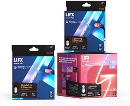 LIFX Lightstrip Bundle - with 120" Smart LED Lightstrip and 2 40" Extensions, Multicolor, 3 Piece Set