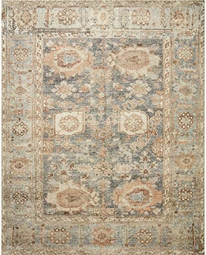 Loloi II Margot Ocean/Spice 2'-6" x 11'-6" Runner Rug