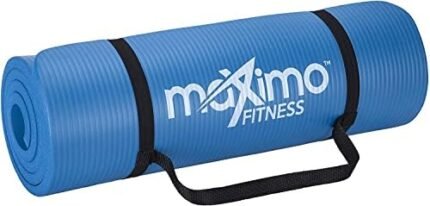 Maximo Fitness Yoga Mat - Multipurpose 72" x 24" x 1/2 Inch Extra Thick Exercise Mat for Men, Women and Kids, Ideal Non Slip Workout Mats for Yoga, Pilates, Gym Exercise with Carrying Strap